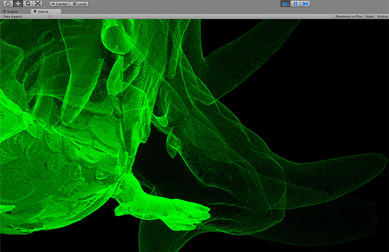 Облако точек в Юнити. Просмотрщик Юнити.